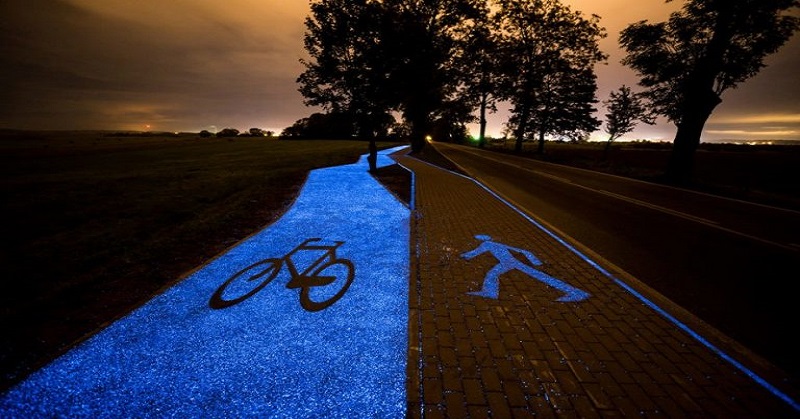 “Glow-In-The-Dark” Untuk Jalur Sepeda di Polandia